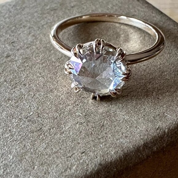 Frank Darling | Billie No. 6 | 18k Rose Gold and Lab Created Diamond Ring - Picture 4 of 13